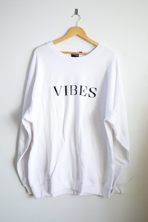 OUTLET White Vibes crew SIZE 2XL